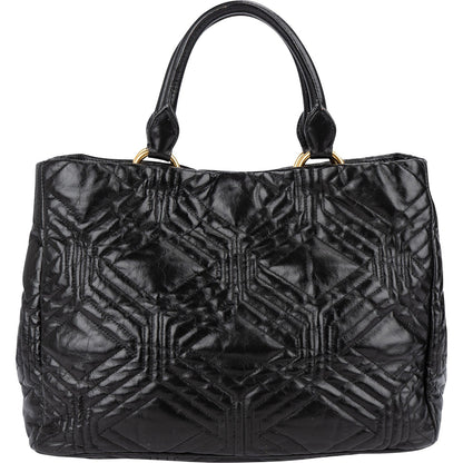 Miu Miu Quilted Nappa Leather Tote Handbag
