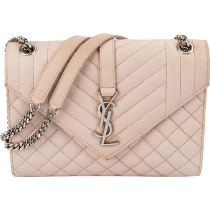 Yves Saint Laurent Grain De Poudre Matelassé Medium Envelope Crossbody Bag