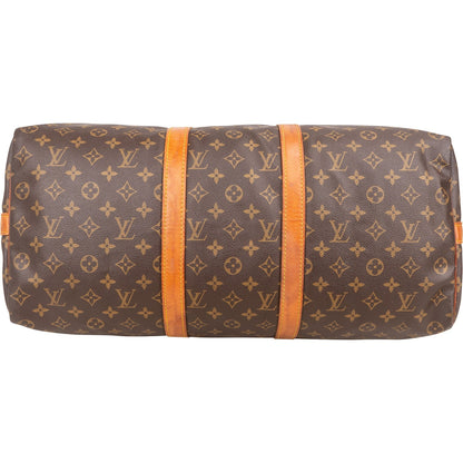 Louis Vuitton Monogram Canvas Keepall 50 Bandoulière Travel Bag