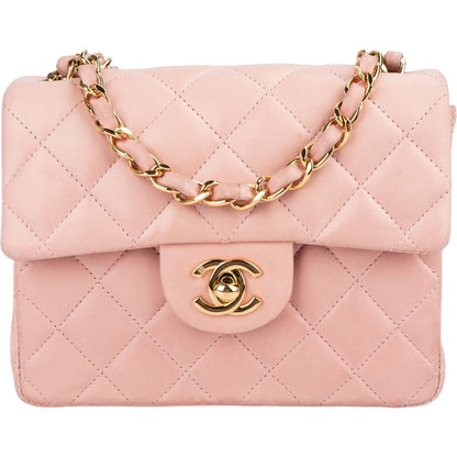 Chanel Quilted Lambskin 24K Gold Single Flap Crossbody Bag