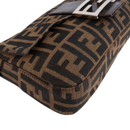 Fendi Monogram Zucca Baguette Shoulder Bag