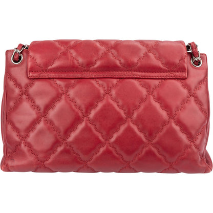 Chanel Quilted Lambskin Diamond Stitch Hampton Flap Jumbo Flap Crossbody Bag