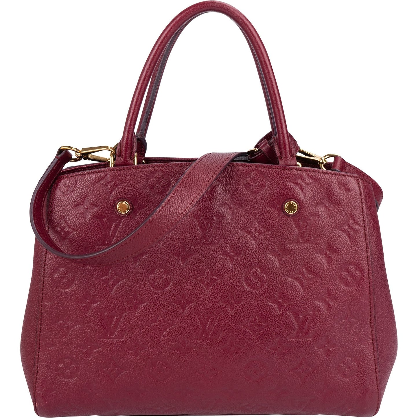 Louis Vuitton Leather Monogram Empreinte Montaigne MM Handbag