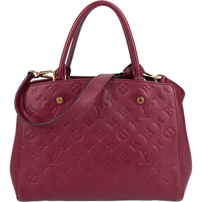 Louis Vuitton Leather Monogram Empreinte Montaigne MM Handbag