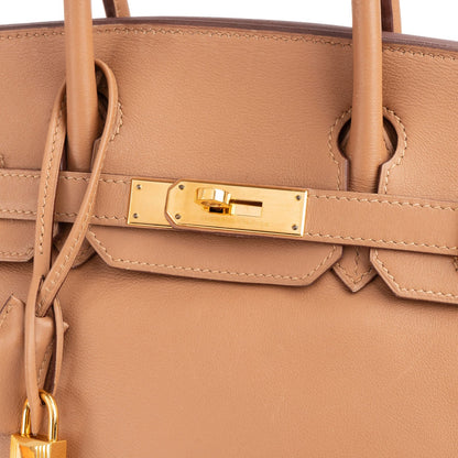 Hermès Natural Swift Leather Birkin 30 Handbag