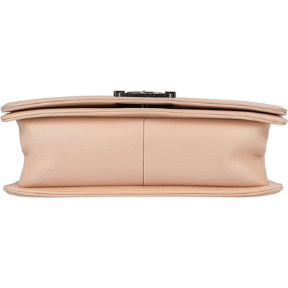 Chanel Quilted Lambskin Boy Single Flap Crossbody Bag