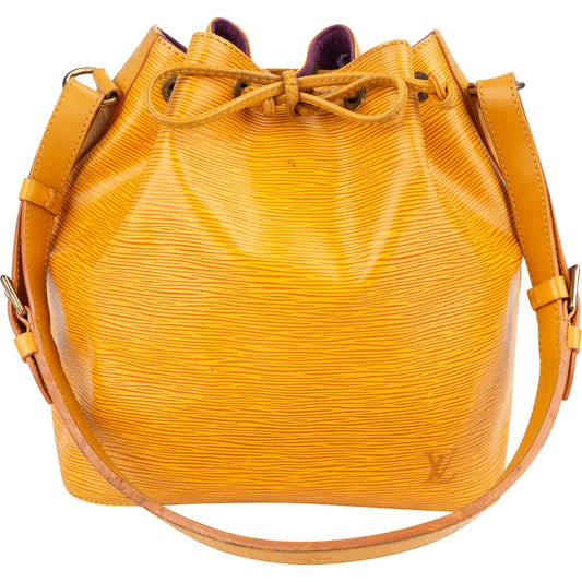 Louis Vuitton Yellow Epi Leather Sac Noé Petit Shoulder Bag