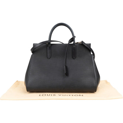Louis Vuitton Noir Epi Leather Marly MM Handbag M94612