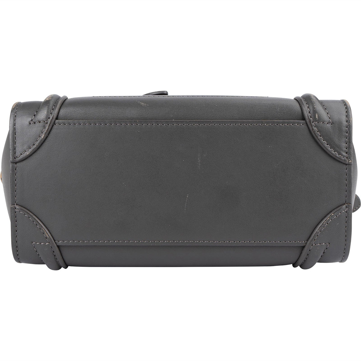 Céline Grey Leather Luggage Handbag