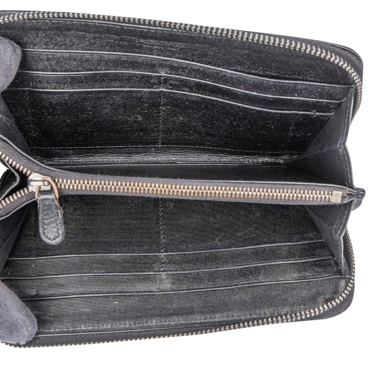 Bottega Veneta Intrecciato Leather Zip Around Wallet