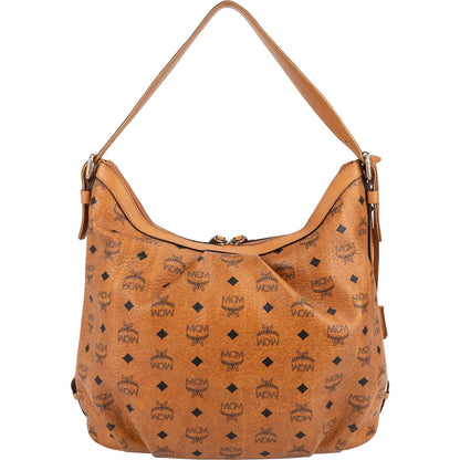 MCM Monogram Visetos Hobo Shoulder Bag