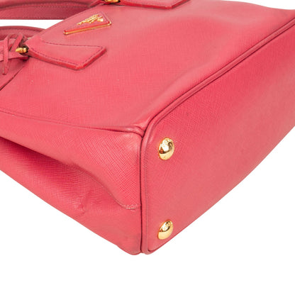 Prada Saffiano Leather Small Galleria Tote Handbag