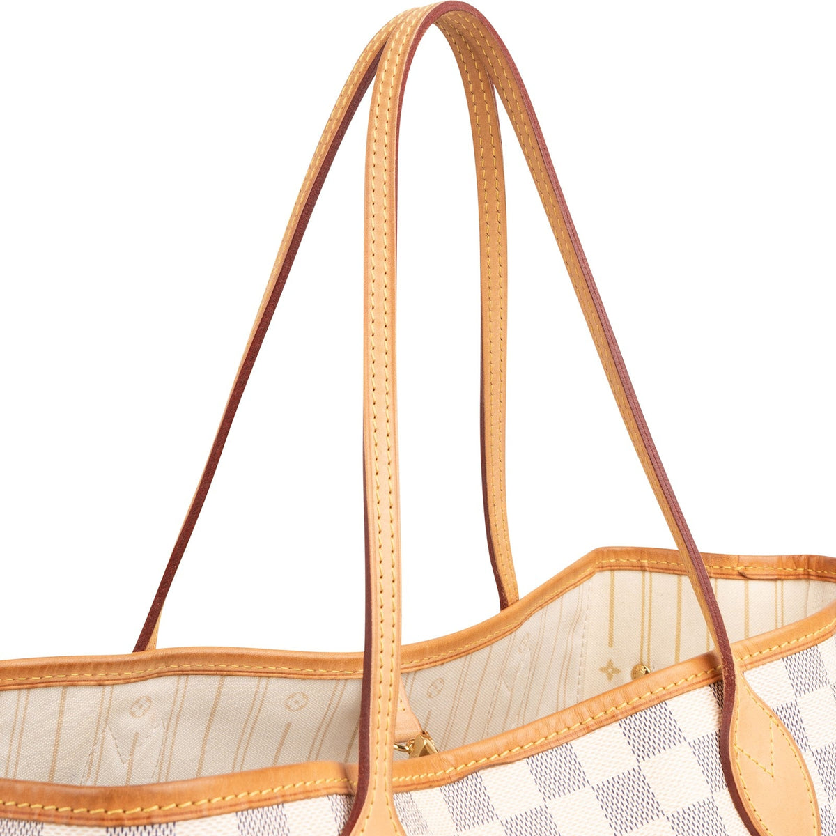 Louis Vuitton Monogram Damier Azur Canvas Neverfull MM Shoulder Bag