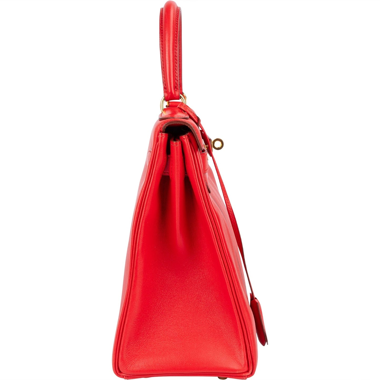Hermès Rouge Swift Leather Kelly 28 Handbag