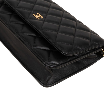 Chanel Quilted Lambskin Wallet on Chain Crossbody Bag