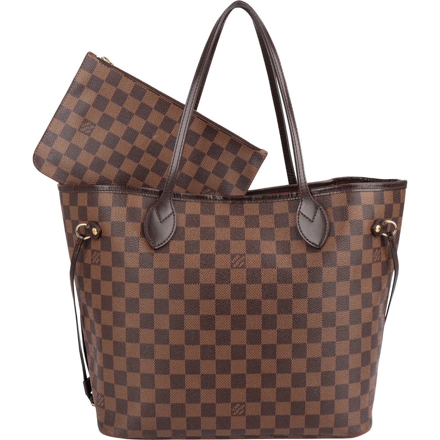 Louis Vuitton Monogram Damier Ebene Canvas Neverfull MM Shoulder Bag