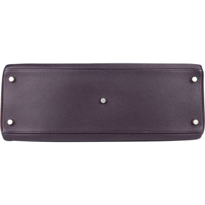 Hermès Raisin Clemence Leather Kelly 40 JPG Shoulder Bag