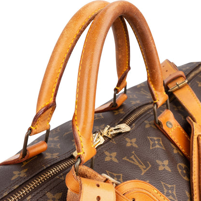 Louis Vuitton Monogram Canvas Keepall 60 Bandoulière Travel Bag