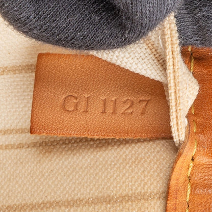 Louis Vuitton Monogram Damier Azur Canvas Neverfull MM Shoulder Bag