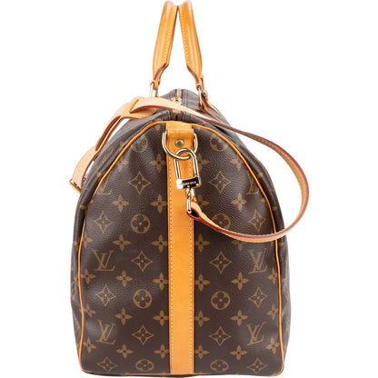Louis Vuitton Monogram Canvas Keepall 50 Bandoulière Travel Bag