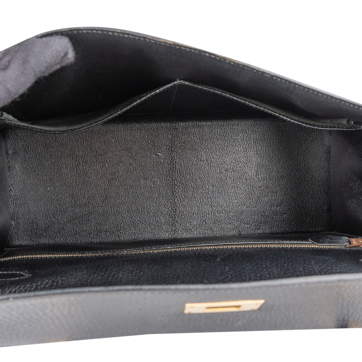 Hermès Ardennes  Leather Kelly 35 Sellier Handbag GHW
