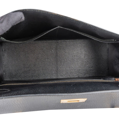 Hermès Ardennes  Leather Kelly 35 Sellier Handbag GHW