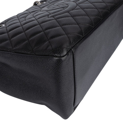 Chanel Quilted Caviar Leather Grand Shopping Tote Shoulder Bag