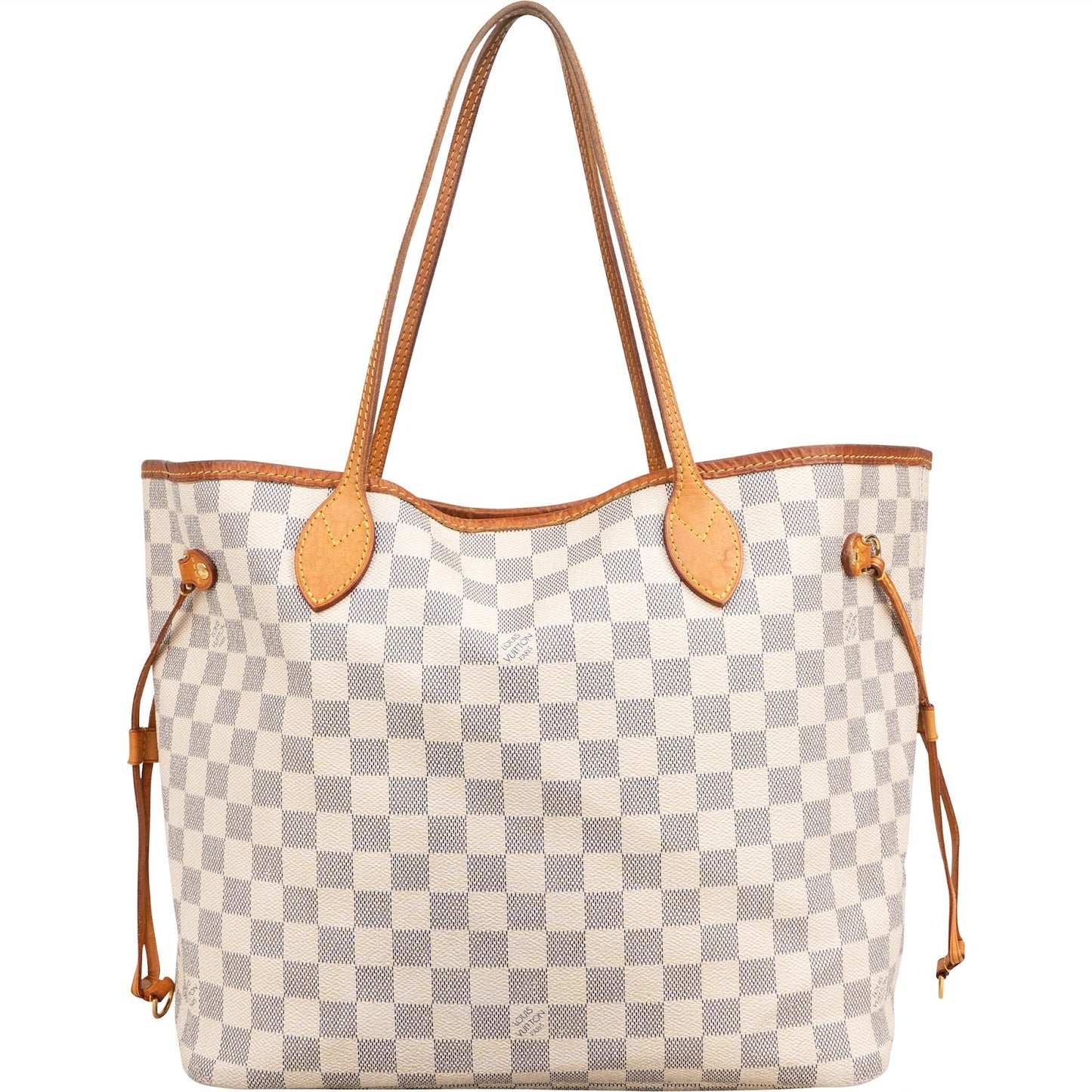 Louis Vuitton Monogram Damier Azur Neverfull MM Shoulder Bag