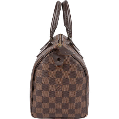 Louis Vuitton Monogram Damier Ebene Canvas Speedy 25 Handbag