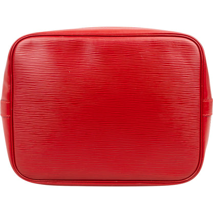 Louis Vuitton Red Epi Leather NM Sac Noé Petit Shoulder Bag