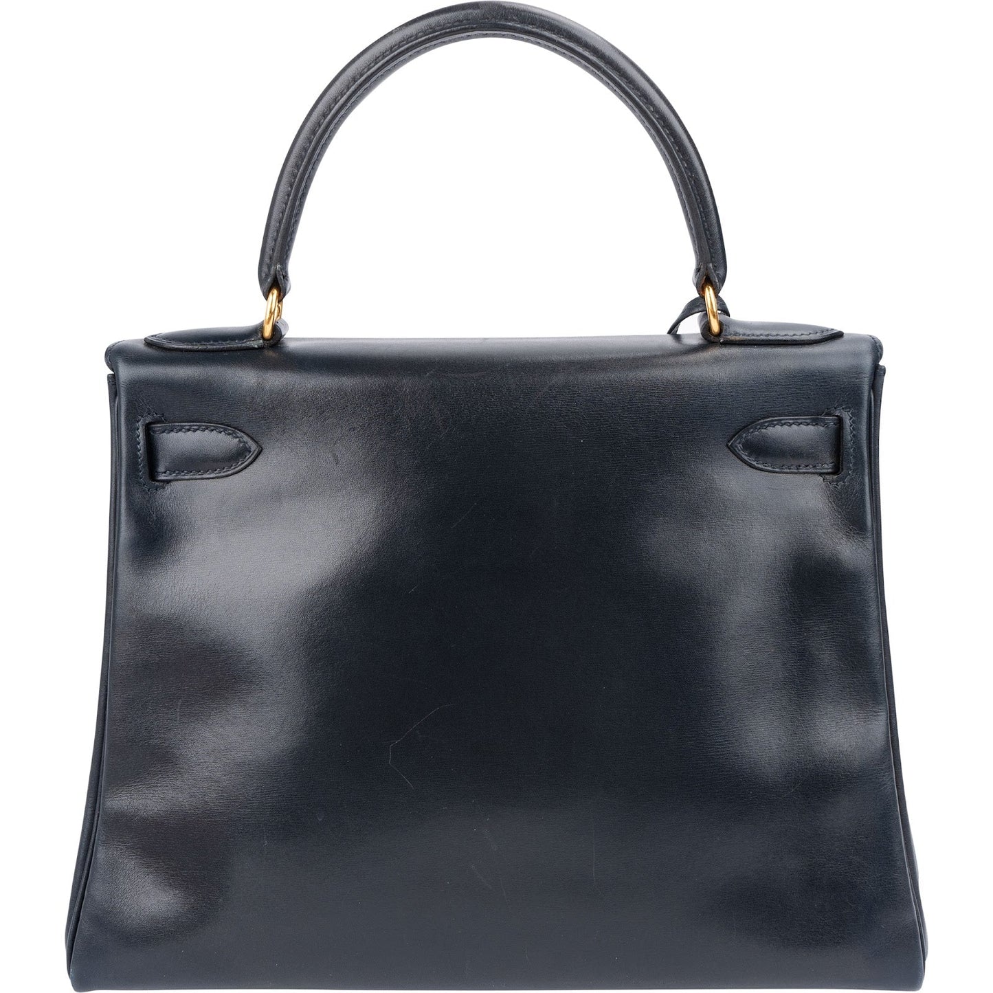 Hermès Blue Boxcalf Leather Kelly 28 Handbag