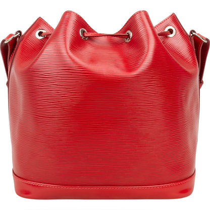 Louis Vuitton Red Epi Leather NM Sac Noé Petit Shoulder Bag