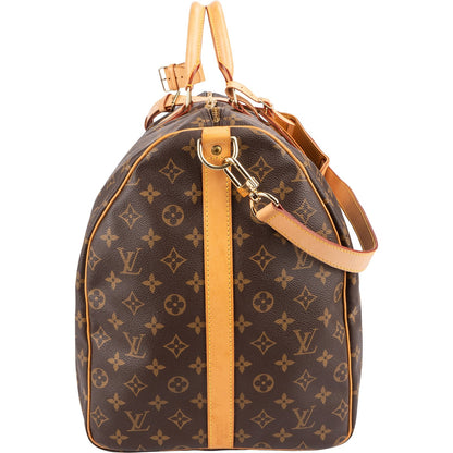 Louis Vuitton Monogram Canvas Keepall 60 Bandoulière Travel Bag