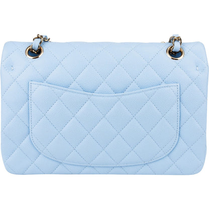 Chanel Quilted Caviar Leather Small Double Flap Shoulder Bag