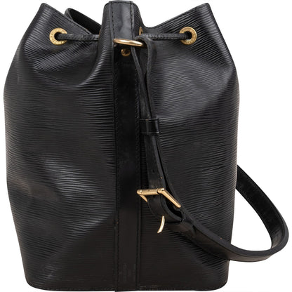 Louis Vuitton Noir Epi Leather Sac Noé Petit Shoulder Bag