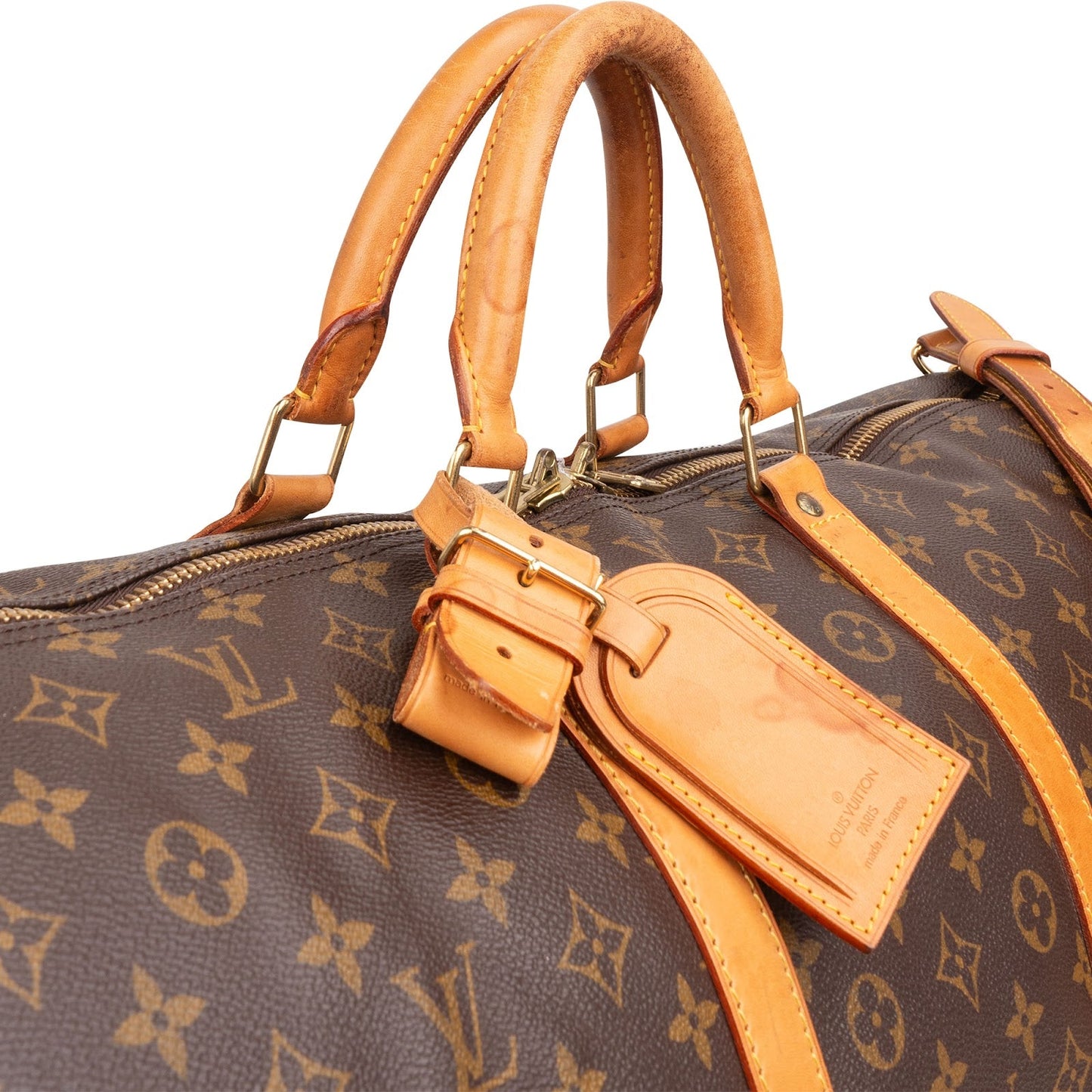 Louis Vuitton Monogram Canvas Keepall 60 Bandoulière Travel Bag