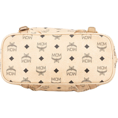 MCM Monogram Visetos Satchel Tote Handbag