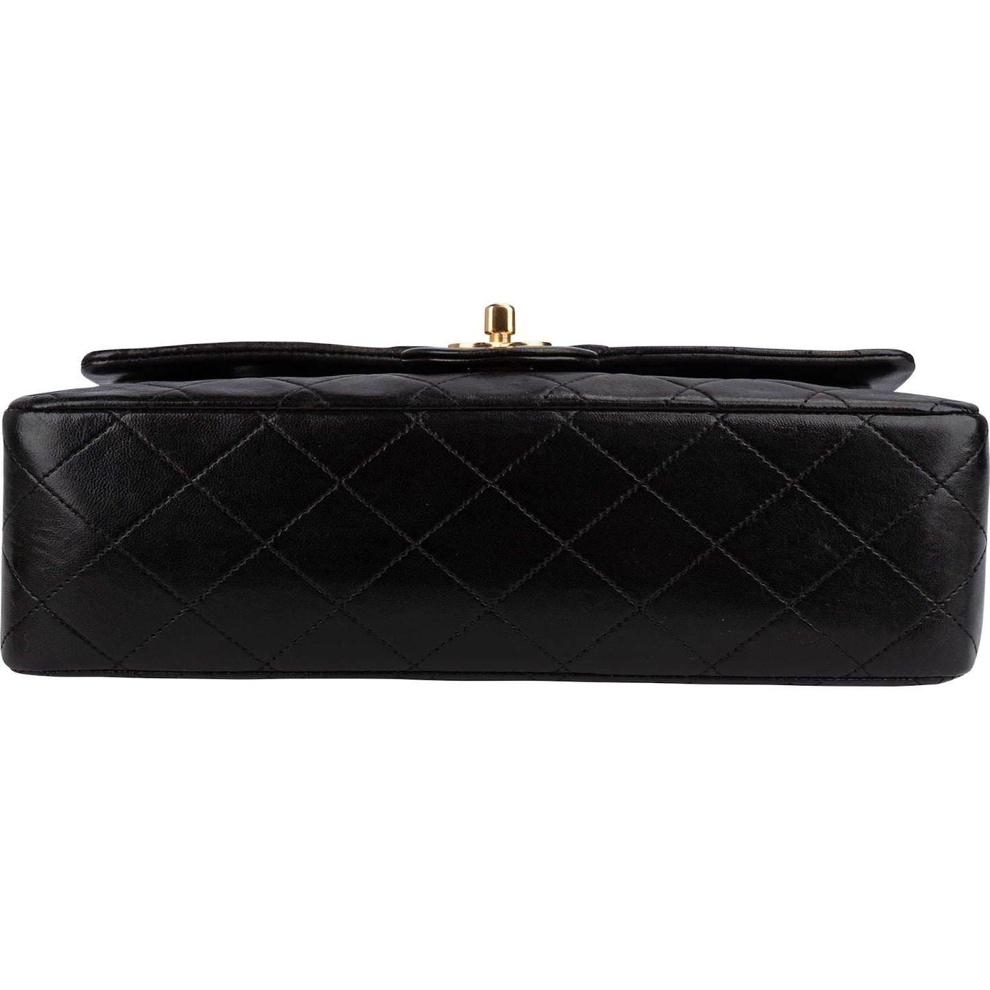 Chanel Quilted Lambskin 24K Gold Medium Double Flap Shoulder Bag