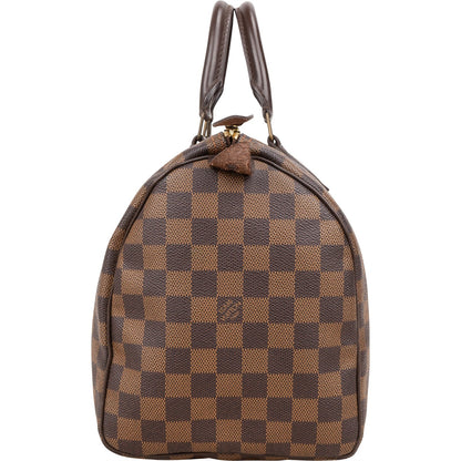 Louis Vuitton Monogram Damier Ebene Speedy 30 Handbag