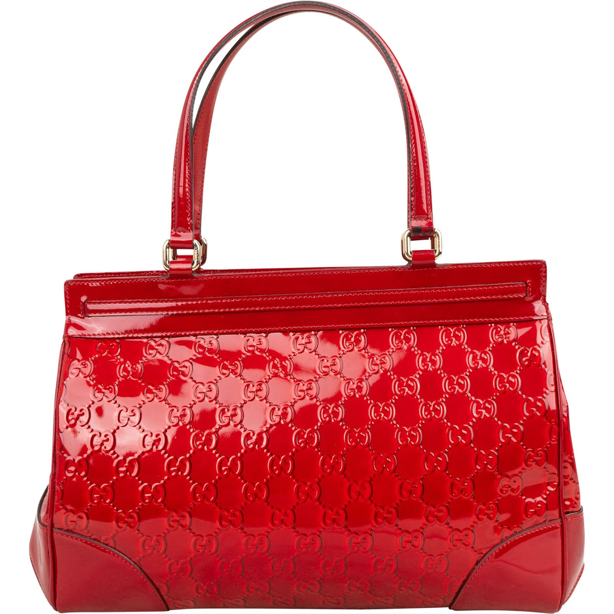 Gucci Patent Leather Microguccissima Princy Handbag