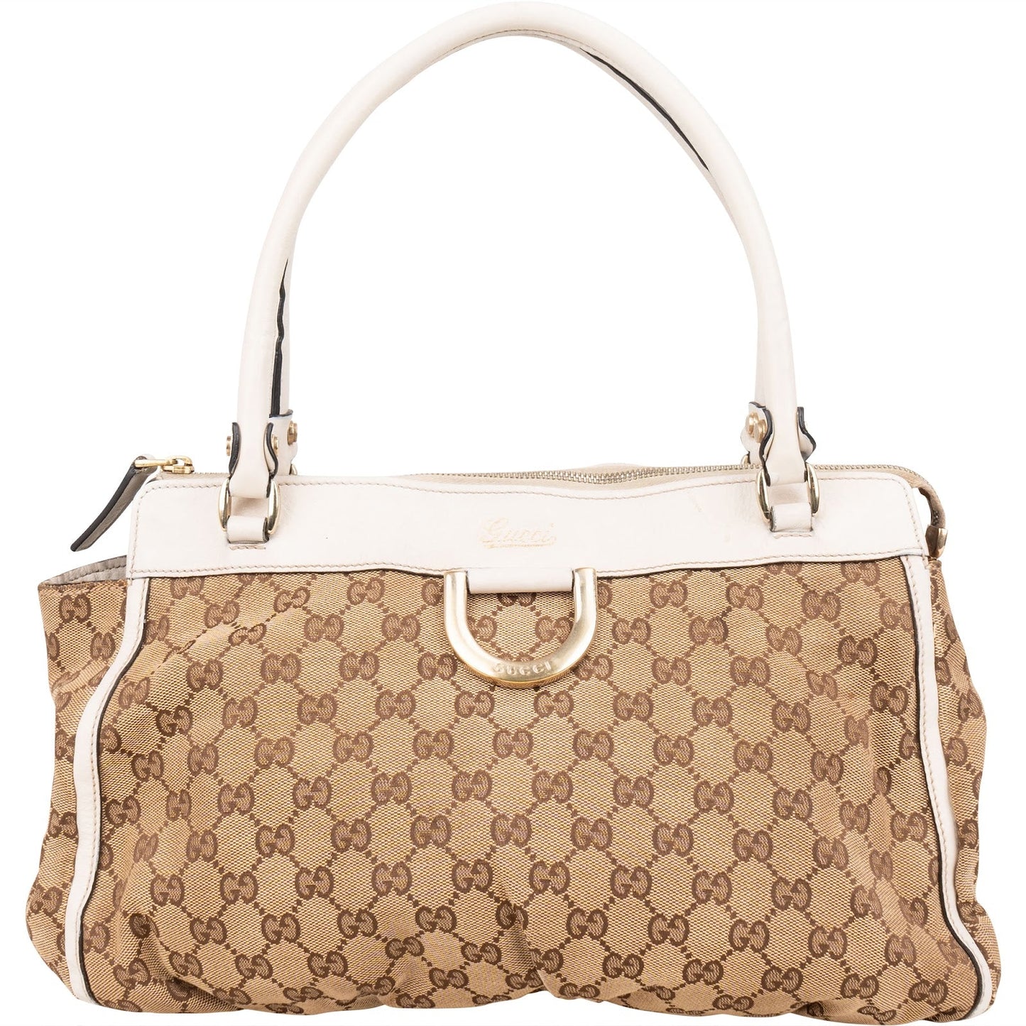 Gucci Monogram GG Canvas Abbey D-Ring Tote Shoulder Bag
