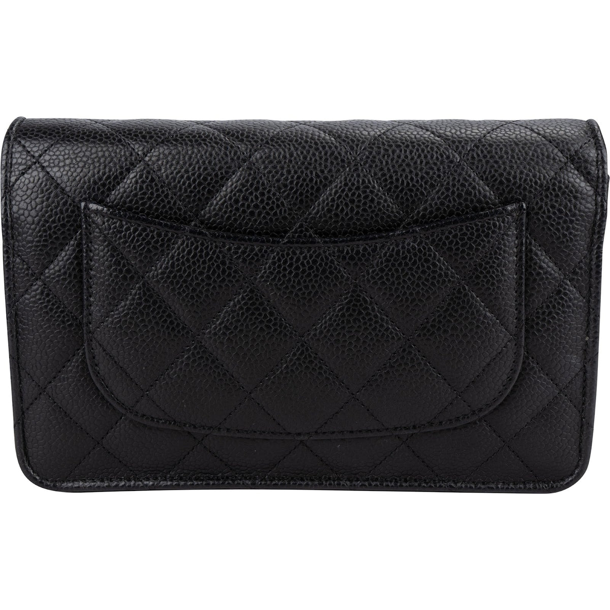 Chanel Quilted Caviar Leather Wallet On Chain Crossbody Bag