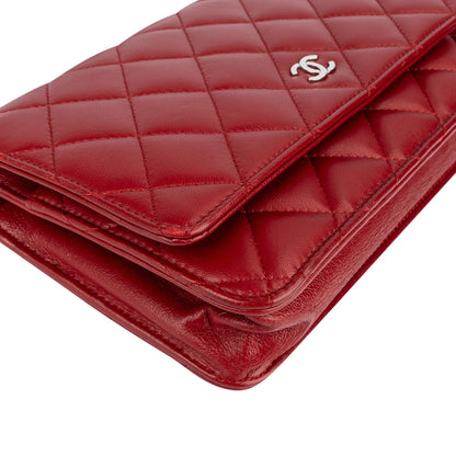 Chanel Quilted Lambskin Wallet On Chain Crossbody Bag