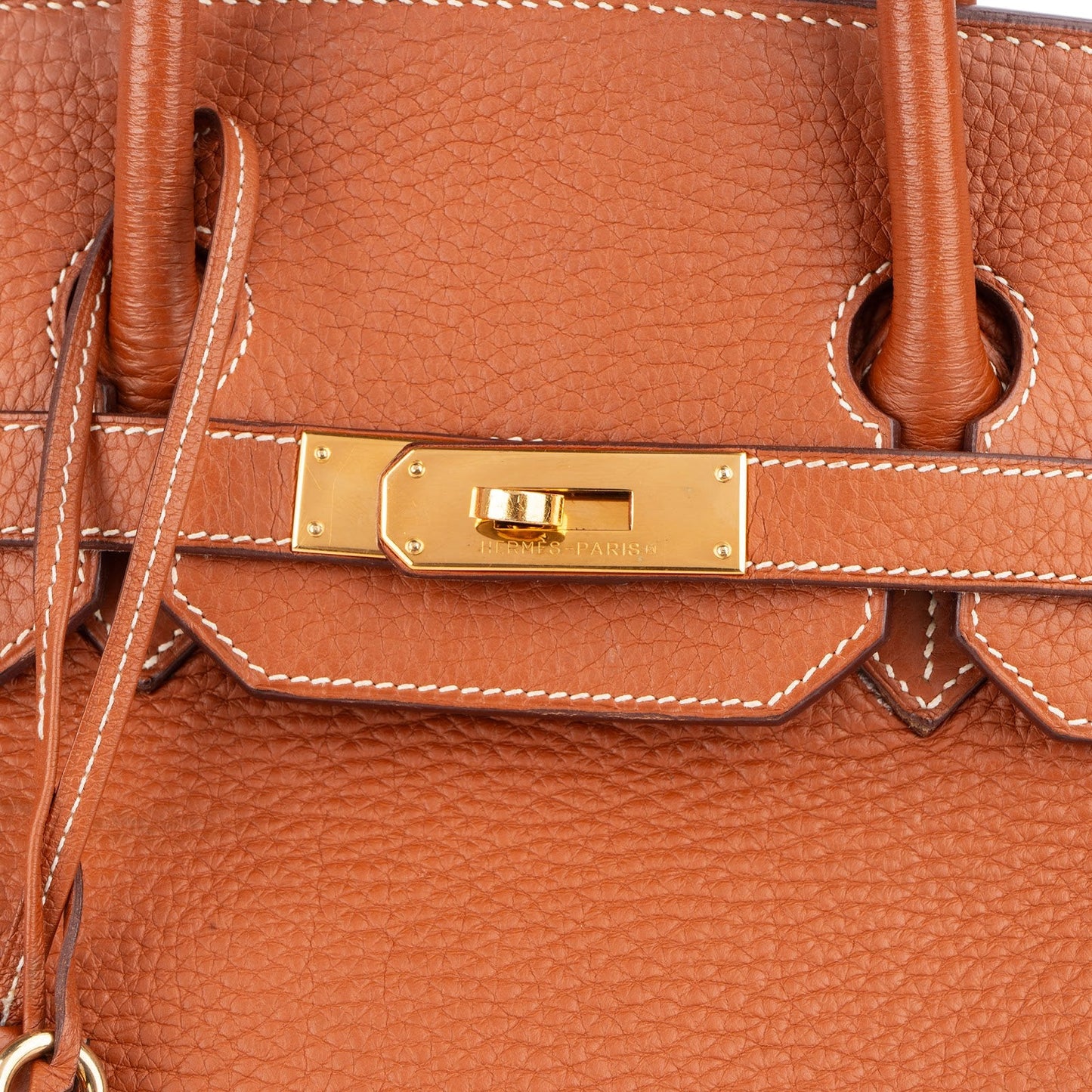 Hermès Brun Fjord Leather Birkin 35 Handbag