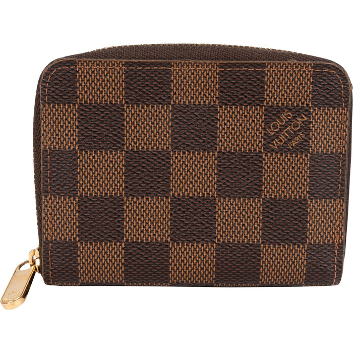 Louis Vuitton Monogram Damier Ebene Zippy Coin Wallet