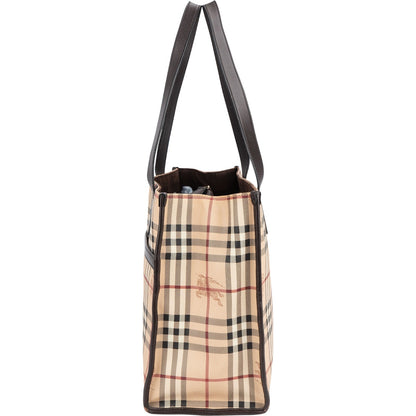 Burberry Haymarket Check Tote Shoulder Bag