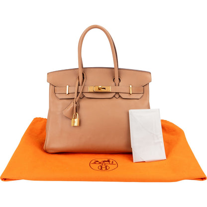 Hermès Natural Swift Leather Birkin 30 Handbag