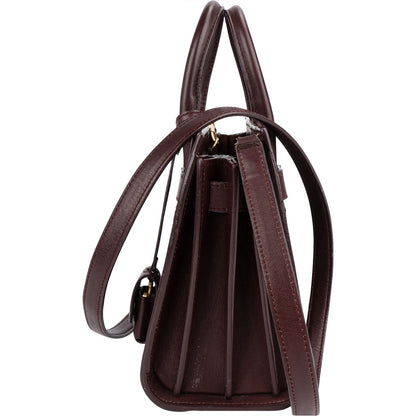 Saint Laurent Calfskin Leather Nano Sac De Jour Handbag