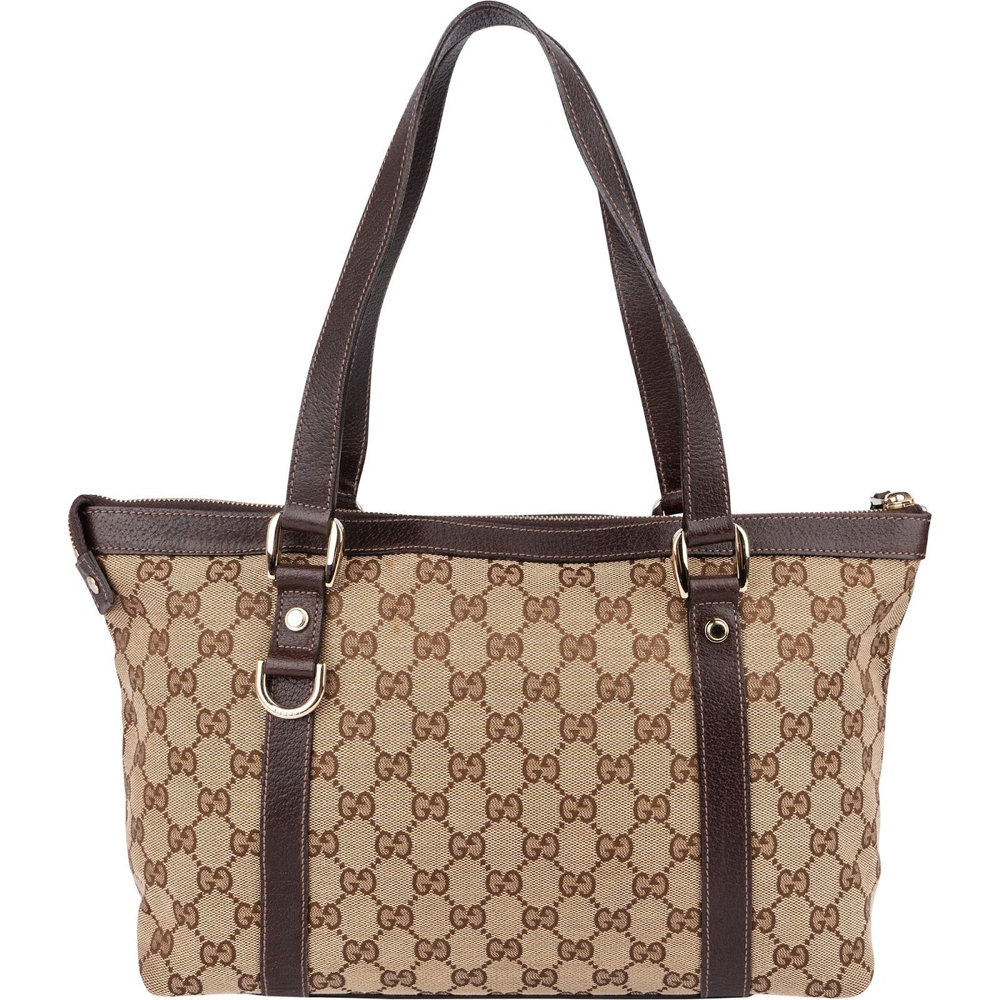 Gucci Monogram GG Canvas Abbey Tote Shoulder Bag
