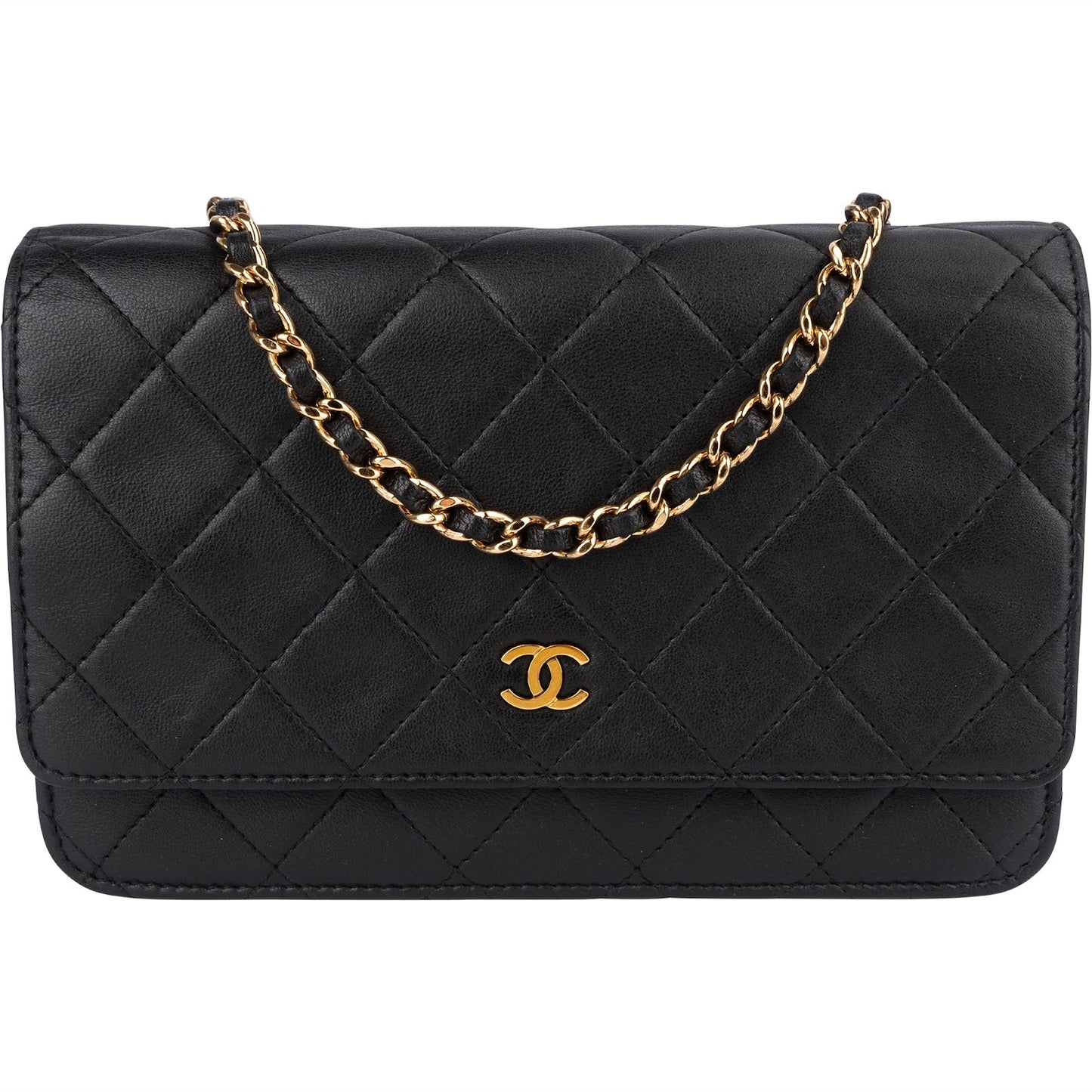Chanel Quilted Lambskin Wallet On Chain Crossbody Bag